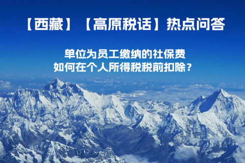 單位為員工繳納的社保費(fèi)如何在個人所得稅稅前扣除？