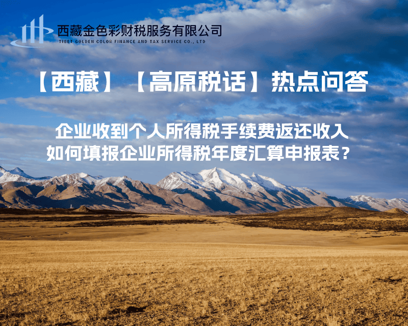 企業(yè)收到個(gè)人所得稅手續(xù)費(fèi)返還收入，如何填報(bào)企業(yè)所得稅年度匯算申報(bào)表？